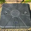 Base para sombrilla de exterior con columna central, base romana en forma de banana rellenable de agua/arena, base fija para sombrilla, cojín de agua lastrado