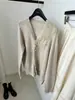 Hongmi Ropa/Otoño-Invierno 2026 Suéter de Punto Patchwork de Encaje de Diseñador para Mujer Top Único Hermoso