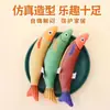Set de hierba gatera transfronterizo juguete para gato mascota pez crucian simulado empaque de pescado marisco juguete para morder suministros para mascotas