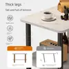 Mesa Auxiliar de Sofá Simple Habitación de Alquiler Mini Mesa Pequeña Mesa de Café Pequeña Lujo Ligero Sensación de Alta Gama Mesa de Noche para Dormitorio Estante de Almacenamiento