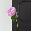 Flor artificial de rosa Austin de un solo tallo, arreglo de escena de boda de alta gama, arreglo floral, adorno de flor para decoración del hogar
