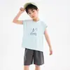 Conjunto de Chaleco y Shorts para Niños, Camiseta Deportiva sin Mangas de Hielo para Niños, Ropa de Bádminton para Niños Grandes y Pequeños