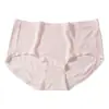 Jacquard Modal Seda Amora 10A Antibacteriano no Gancho Cintura Média Roupa Íntima Feminina Confortável Respirável para Todas as Estações Calcinha Feminina