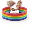 Pulsera nueva tejida a mano Correa de muñeca simple europea y americana Estilo bohemio Cinta de pareja en blanco Cuerda de mano DIY