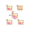 Accesorios de Joyería de Aleación para Hacer Manualidades con Forma de Gota de Aceite Bolsita de Maquillaje para Niñas Accesorios de Tacones Altos Pulsera Pendientes Colgante W507