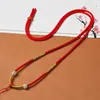 Lanyard para Colgante de Cuentas de Jade Tejido a Mano Colgante de Jade Esmeralda Collar de Estilo Fino de Alta Calidad Cordón para Colgante de Joyería DIY Venta al por Mayor