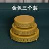 Suporte Europeu Criativo Dourado Vazado para Bolo Adereços de Casamento Decorações de Mesa de Sobremesas Loja de Sobremesas Suporte Combinado para Bolo e Lanche