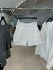 Conjunto de Camisa de Manga Larga Desestructurada de Retazos Teñidos con Hilo de Algodón Pima Estilo Nuevo Primavera Temprana 26 y Pantalones Cortos de Cintura Elástica