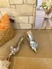 Zapatos de Tacón Alto de Punta Afilada Versátiles con Diseño de Flor y Mariposa Estilo Europeo y Americano
