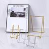 Cavalete de Desenho de Ferro Europeu para Exposição, Cavalete Criativo de Mesa Vertical para Fotos, Suporte Portátil para Moldura de Foto para Pintura a Óleo