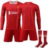 Camiseta de fútbol de manga larga local del Liverpool 2425, traje n.° 11 Salah 9 Núñez 4 Van Dyke