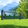 Acero Galvanizado Puerta Colgante Corredera Puerta Corredera Patio Fábrica Puerta de Inducción Puerta Telescópica Eléctrica Fabricante Puerta de Aleación de Aluminio
