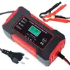 Cargador de Batería para Motocicleta 12V 6A Cargador de Batería de Coche 12V Cargador de Batería Inteligente de Reparación
