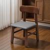 Silla Pequeña con Respaldo de Madera Maciza para Niños Taburete Bajo para Hogar Banco para Cambiarse los Zapatos Lavapiés para Adultos Jardín de Niños Habitación de Alquiler