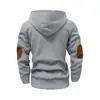 Otoño e Invierno Nuevo Transfronterizo Europeo y Americano Amazon Sudadera con Capucha Jacquard de Color Sólido para Hombre Top Deportivo Casual Holgado Chaqueta