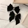 Grampo de veludo de camélia para outono e inverno, grampo de mola para a parte de trás da cabeça feminina, grampo para franja lateral, grampo para cabelo solto, acessório de cabeça