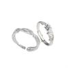 S999 prata pura espinho amor casal anel nicho design sentido prata esterlina par dia dos namorados aniversário presente de casamento