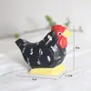 Abanico Aoki Madera Pequeño Pollo Luhua Adornos Se Pueden Hacer Colgante Granja Bosque Animal de Granja Dibujo Animado Lindo Talla en Madera Regalos