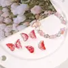 Cuentas de vidrio transparentes con alas de 11x20 mm Materiales para abalorios DIY Materiales para pulseras Pendiente Collar Joyería Accesorios de cuentas sueltas