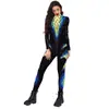 2026 Comércio Exterior Transfronteiriço Novo Modelo Performance de Palco Roupa Estampa Digital Macacão Peça Única Roupa Feminina Fábrica Fornecimento Direto