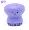 Cepillo Limpiador Facial de Pulpo de Silicona para Maquillaje Cepillo Limpiador de Poros Cepillo Limpiador Masajeador de Doble Cara Cepillo de Baño Infantil Limpieza