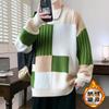 Suéter de Cuello Redondo Grueso de Moda Nueva de Invierno de Fábrica de Venta Caliente Transfronteriza Suéter para Hombre Suéter