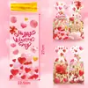 Nueva Bolsa de Regalo de Corazón para el Día de San Valentín de Amazon Bolsa de Empaque para Regalo de Dulces Galletas Snacks Bolsa Plana Opp