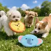 Frisbee para mascotas con bolsa de aire grande, sonido de papel arrugado, lavable, flotante, interactivo, alivia el aburrimiento, juguete educativo de entrenamiento para perros