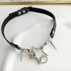Colar Choker Metalizado Estrela Cachorro Y2K Subcultura Sexy Doce Cool Nicho Punk Colar Tendência
