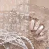 Pegatinas para Uñas con Lazo Suave Estilo Francés Tensor Ts4284 Arte Minimalista de Uñas con Lazo de Alta Gama