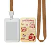 Porta-Cartão Criativo de Capivara Cartão de Refeição Estudantil Campus Cartão de Porta Capa Protetora Lanyard Cartoon Chaveiro Porta-Cartão Integrado
