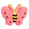 Serie de Bolígrafos de Mariposas de Dibujos Animados Coloridos Accesorios de Joyería con Cuentas Bolígrafo de Punta Redonda de PVC Removible DIY Cuentas de Cristal Hechas a Mano