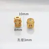 Fuerte retención de color Nepal oro antiguo accesorios para joyería DIY accesorios color arena pulsera con cuentas de agujero grande pulsera cuentas sueltas