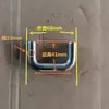 Gancho de Soldadura de Anillo en U de Hierro Sólido, Doblado de Barra de Hierro con Forma de Arco Semicircular, Gancho de Hebilla en U, Doblado de Barra de Oreja de Elevación