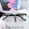 Nueva Moda para Hombre Negocios Montura Cuadrada Ceja Estante Montura de Gafas Tendencia de Moda Mismo Estilo Xiaohongshu Aleación Montura Completa
