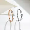Anillo liso de acero de titanio con tres diamantes moda Joker japonés y coreano para mujer anillo único que no se decolora outlet de fábrica
