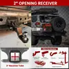 Receptor de enganche para remolque de parachoques trasero multifuncional con kit de enganche de asiento de bola de 5.1 cm kit de enganche