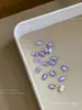 Rhinestones Octagonales Largos Biselados K9 para Uñas, Coloridos de Moda, Formas Mixtas, Decoración de Uñas de Fondo Plano, Venta al por Mayor