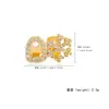 Amazon Europeo y Americano Copo de Nieve Retro Tirantes Dobles Hiphop Genial Cobre Circonita Navidad Dientes de Oro Decoración Dental Personalizada