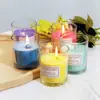 Vela de aromaterapia sin humo color creativo cera de soja vidrio planta aceite esencial luz interior fragancia fragancia ins regalo