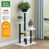 Estante de Flores de Ferro para Sala de Estar Estante de Flores de Varanda Escalonada Estante de Vasos de Flores Verdes Suculentas Estante de Armazenamento de Chão Multicamadas para Interior