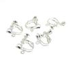 Acessórios para Brinco de Clipe com Parafuso, Ajustável, Indolor, Base Vazia, Pérolas Adesivas, Materiais para Brincos DIY Feitos à Mão, Estilo Coreano