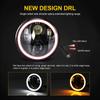 Nuevo Modelo Faro LED para Coche Wrangler de 5.75 pulgadas Redondo Completo Faro Modificado para Motocicleta Harley Luz de Circulación Diurna