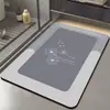Alfombrilla de baño absorbente de tierra de diatomeas transfronteriza, alfombrilla antideslizante para el suelo para la entrada del baño y el inodoro, adecuada para lavabos y baños