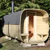 Venta al por Mayor de Fábrica Exterior Cúbica Vapor Seco y Húmedo Madera Maciza Habitación de Sauna Estufa Eléctrica Calefacción Piedras de Sauna Sala de Vapor para 2-4 Personas