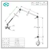 Weiyi Wyam010 Equipamento Médico para UTI Braço Universal Multi-Articulado Suporte Ajustável para Tubo de Respiração