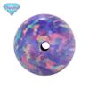 Huagang Gem Furo Completo Esférico OPAL Imitação Opala Gem Pedra Nua Redondo Bead Pingente Australiano Sintético OP38