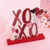 2026 Creativo Nuevo Amor Día de San Valentín Decoraciones de Mesa Escritorio Madera Manualidades DIY Adornos de San Valentín Venta al por Mayor