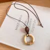 El Solsticio de Verano Aún No Ha Llegado~ Collar Tejido Bohemio, Cadena para Clavícula con Colgante Largo Estilo Vacaciones, Accesorio Versátil para el Día a Día para Mujeres