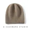 Chapéu 100% Caxemira para Homens e Mulheres, Gorro de Inverno Slouchy de Caxemira Pura, Chapéu de Tricô, Proteção para Ouvidos, Touca Quente, Chapéu para Clima Frio